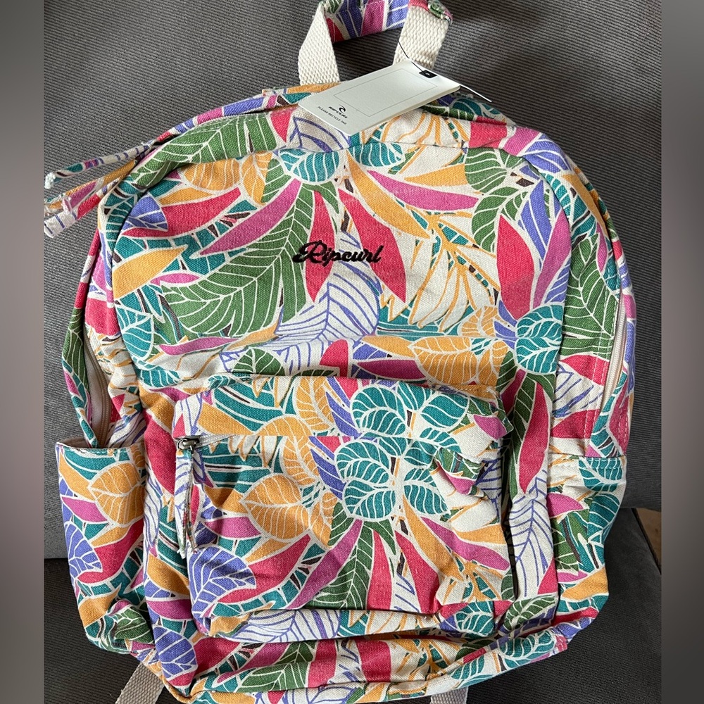 Rip Curl tropical print backpack